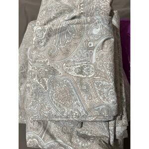 Ralph Lauren queen sheet set blue paisley 100% cotton 4 piece set heritage